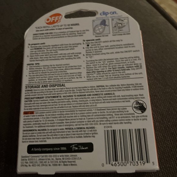 OFF! Clip On Mosquito Repellent Refill (2 Refills Total) Lasts 12 Hours - Picture 4 of 4